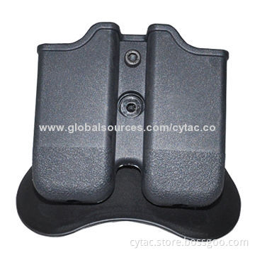 Glock 17 Polymer Double Magazine Mag Pouch, 360 Degrees Rotating